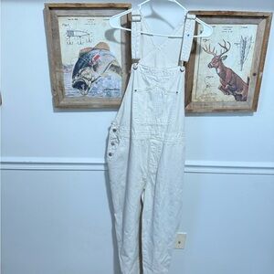 Women's Cream Overalls